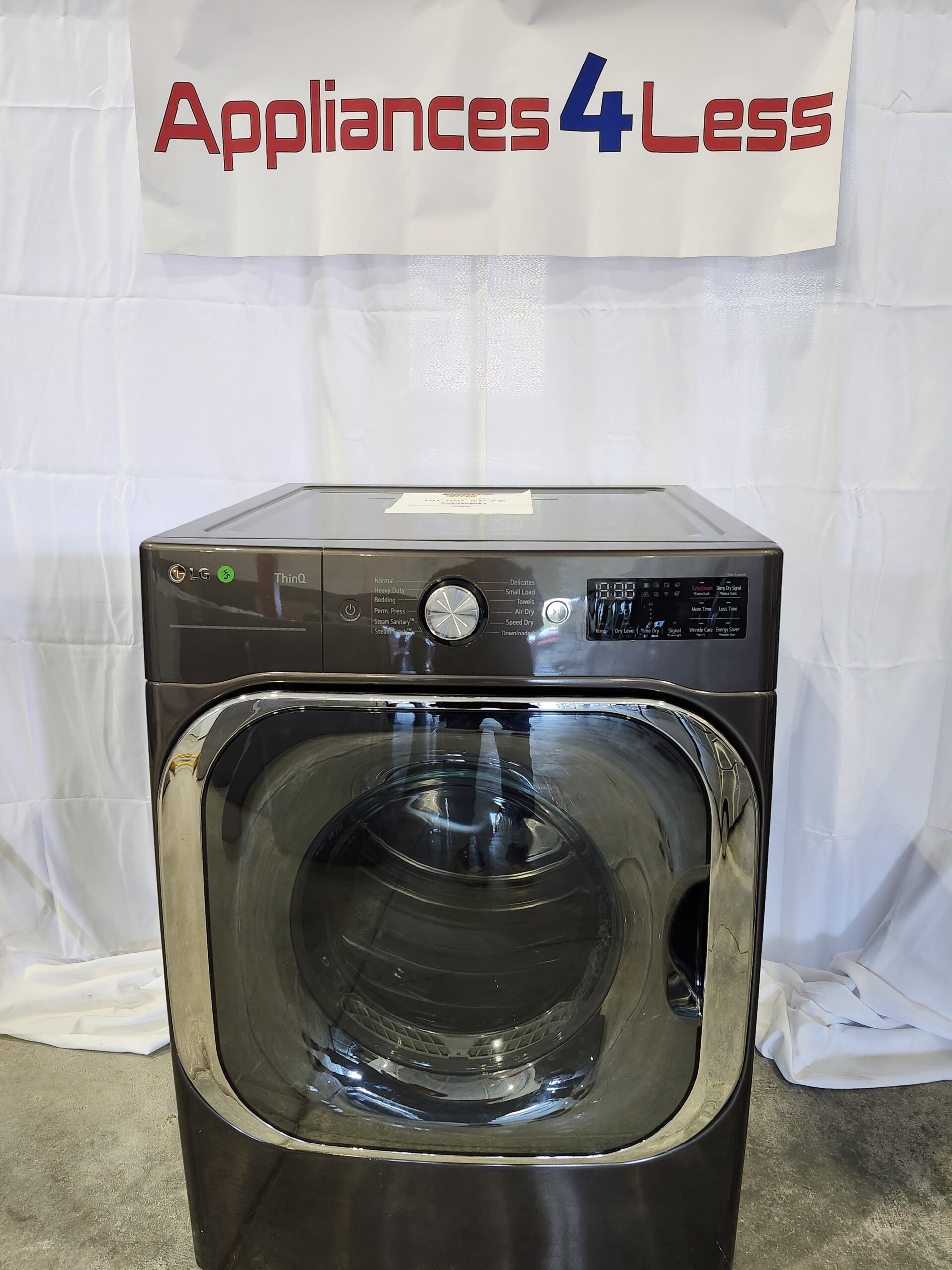 DLEX8900B-1 9.0 cu. ft. Mega Capacity Smart wi-fi Enabled Front Load Electric Dryer with TurboSteam™ and Built-In Intelligence - Image 1