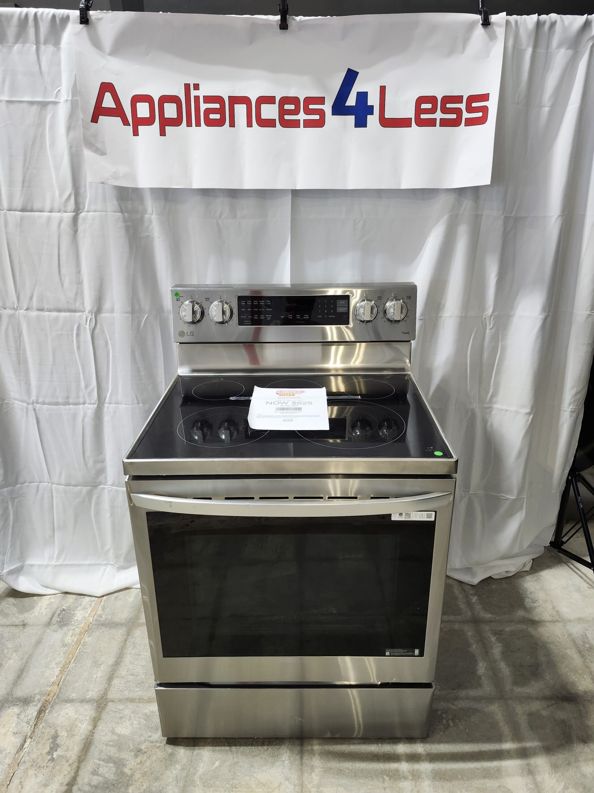 LREL6325F-01 Smart Wi-Fi Enabled True Convection InstaView® Electric Range with Air Fry - Image 1