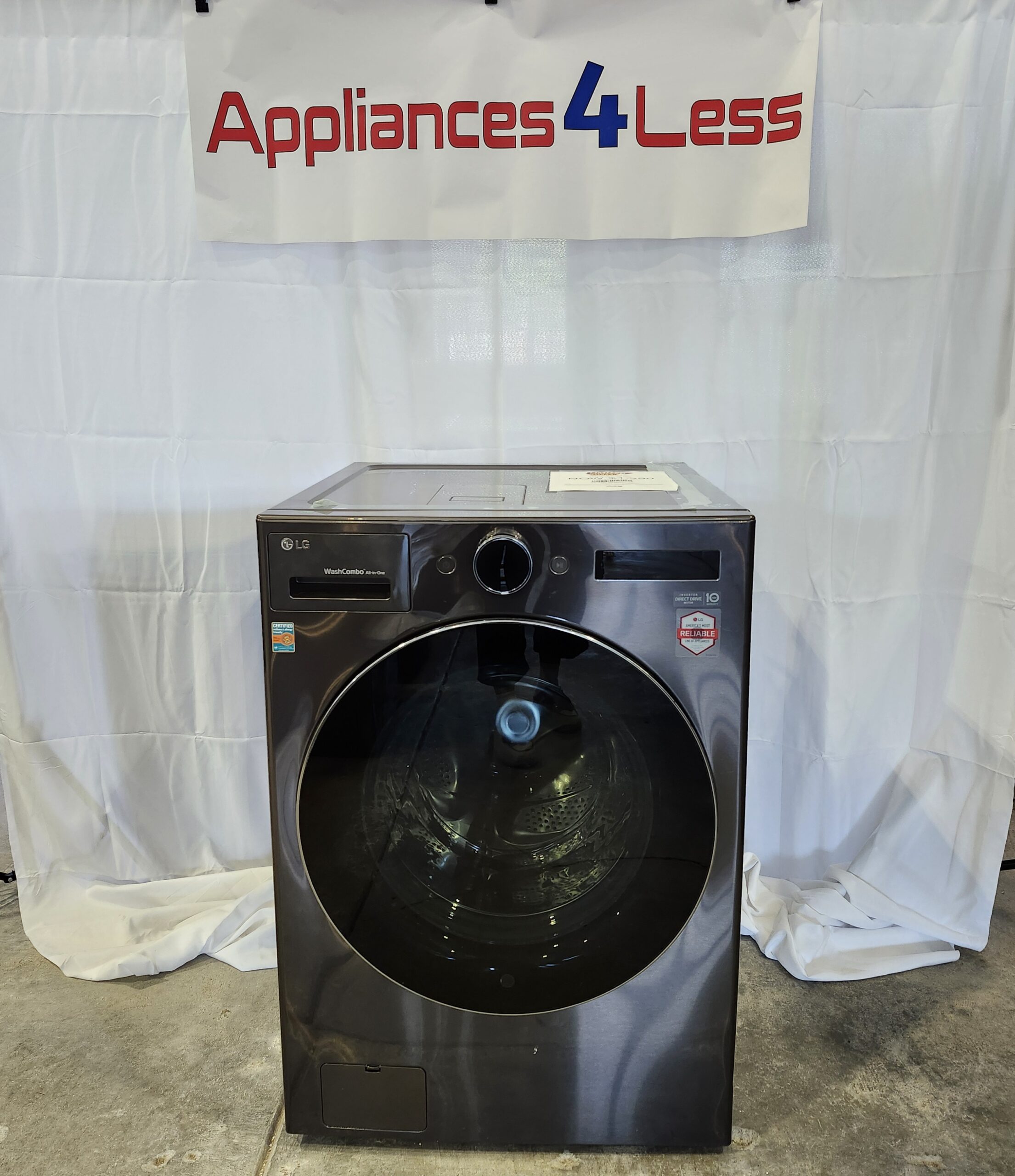 WM6998HBA-1 Ventless Washer/Dryer Combo LG WashCombo™ All-in-One 5.0 cu. ft. Mega Capacity with Inverter HeatPump™ Technology and Direct Drive Motor - Image 1
