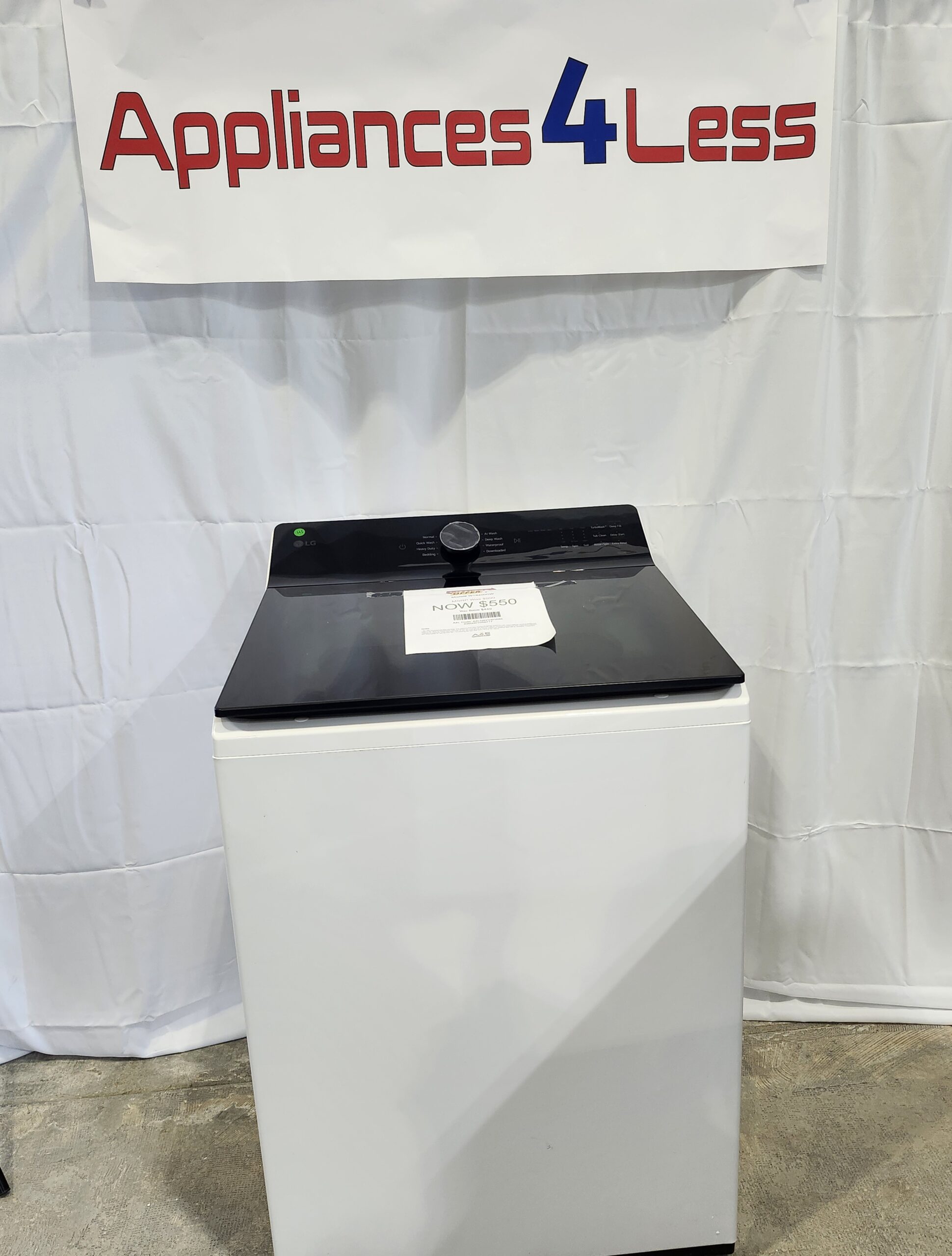 WT8400CW-1 5.5 cu. ft. Mega Capacity Smart Top Load Washer with EasyUnload™ & AI Sensing - Image 1