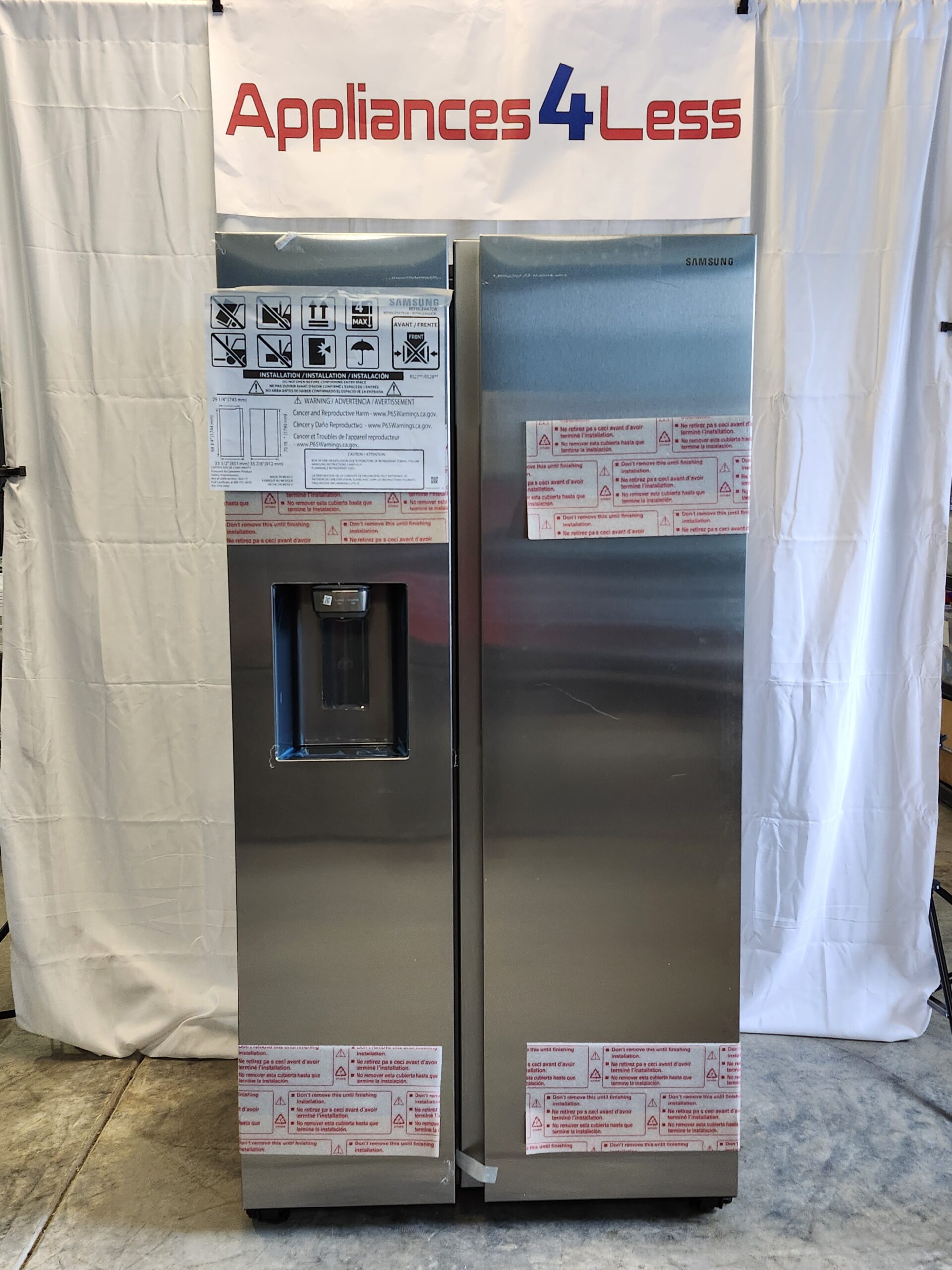 20241107_115657 Samsung Side by Side Refrigerator in Fingerprint-Resistant - Image 1