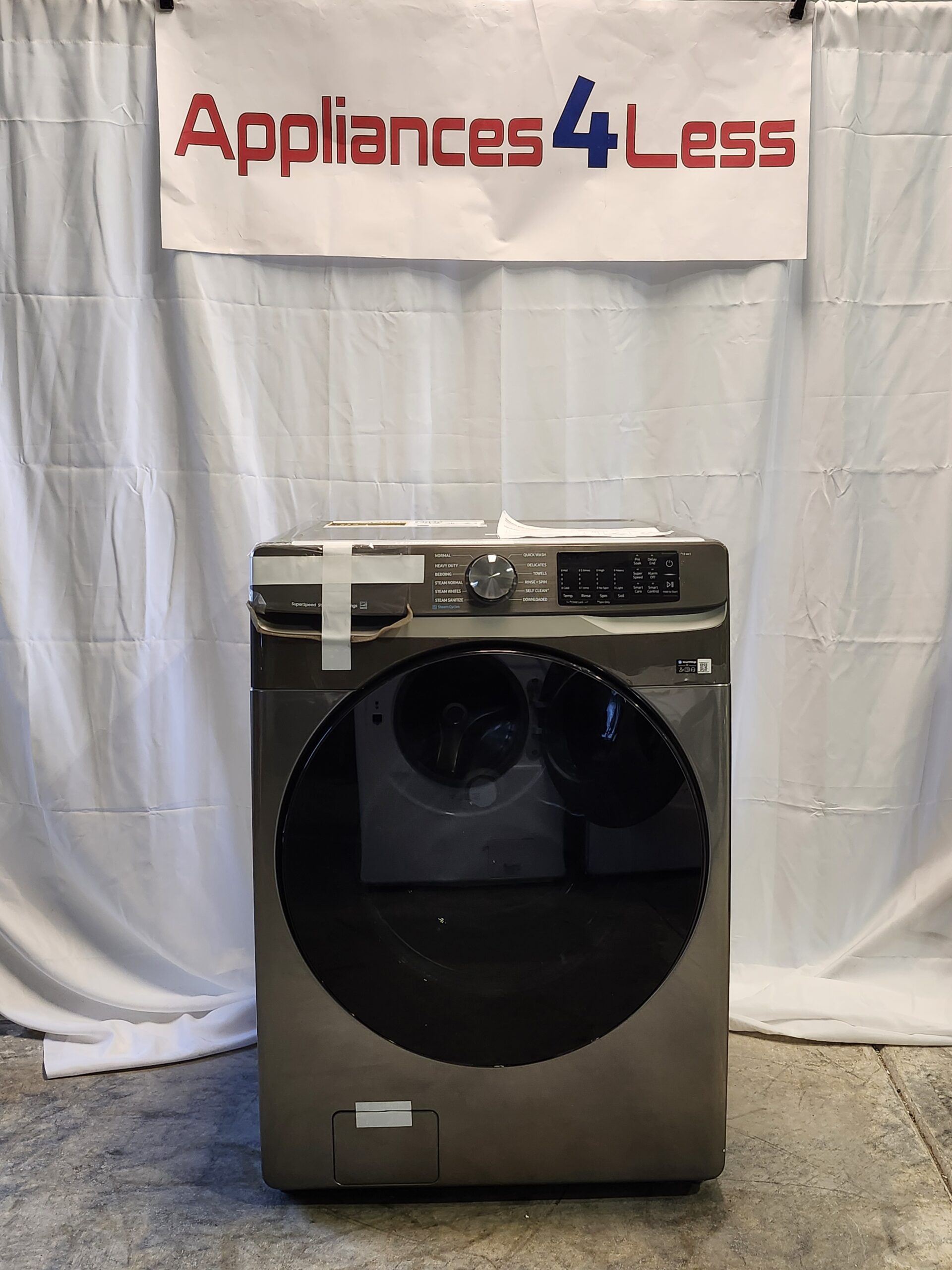 20241107_160701 Samsung 4.5 cu. ft. Smart High-Efficiency Front Load Washer with Super Speed in Platinum - Image 1